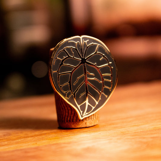 Anthurium Red Crystallinum Enamel Pin