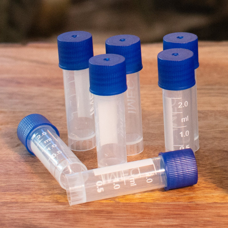 16 2mL Cryogenic Vials for Pollen Freezer Organizer