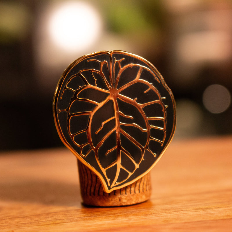 Anthurium Red Crystallinum Enamel Pin