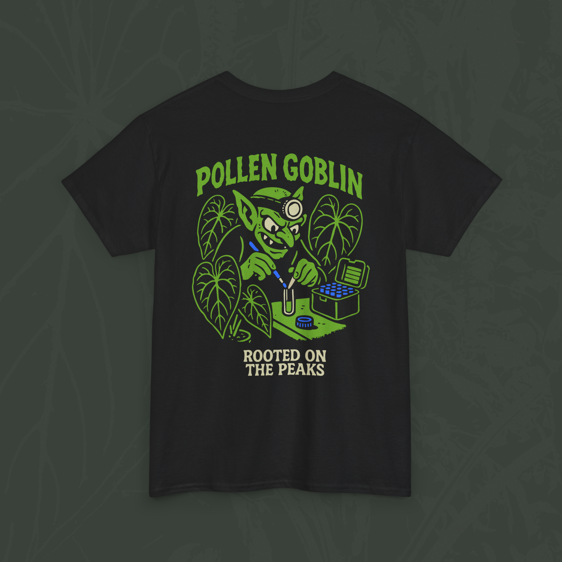 Pollen Goblin Unisex Tee - Classic Fit – Rooted on the Peaks Pollen Goblin Unisex Tee - Classic Fit – Rooted on the Peaks